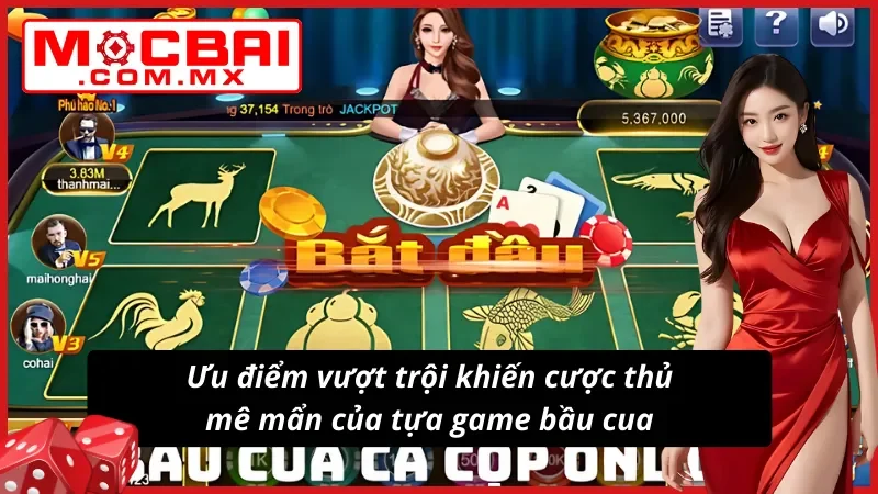Bầu Cua Mocbai: Game Đổ Xúc Xắc Khiến Dân Yêu Hệ Đỏ Đen U Mê 4 Những tính năng vượt trội của Bầu cua tại Mocbai so với các nền tảng khác